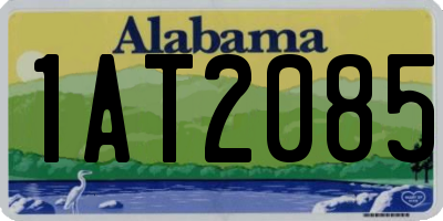 AL license plate 1AT2085