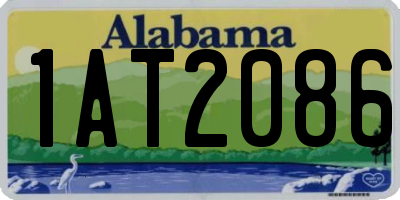 AL license plate 1AT2086