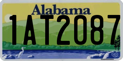 AL license plate 1AT2087