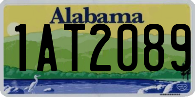 AL license plate 1AT2089