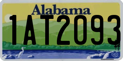 AL license plate 1AT2093