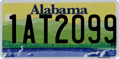 AL license plate 1AT2099
