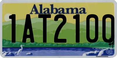 AL license plate 1AT2100