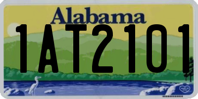 AL license plate 1AT2101