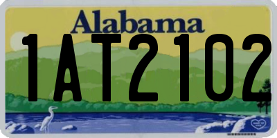 AL license plate 1AT2102