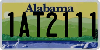 AL license plate 1AT2111