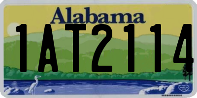 AL license plate 1AT2114