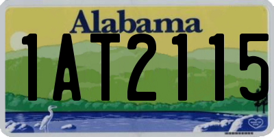 AL license plate 1AT2115