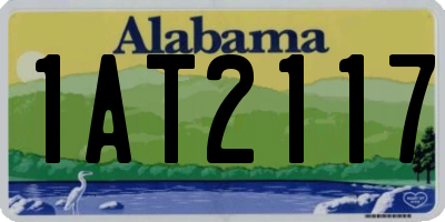 AL license plate 1AT2117