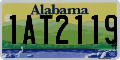 AL license plate 1AT2119