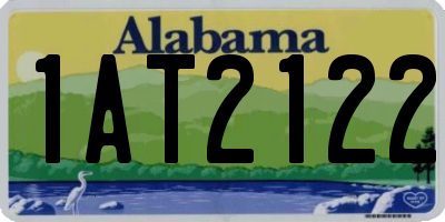AL license plate 1AT2122