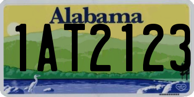 AL license plate 1AT2123