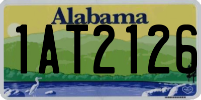 AL license plate 1AT2126