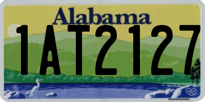 AL license plate 1AT2127