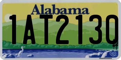 AL license plate 1AT2130