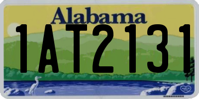 AL license plate 1AT2131