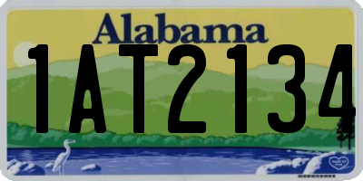 AL license plate 1AT2134