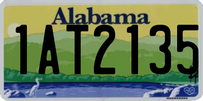 AL license plate 1AT2135