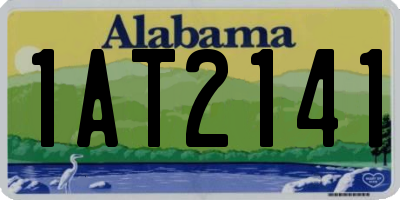 AL license plate 1AT2141