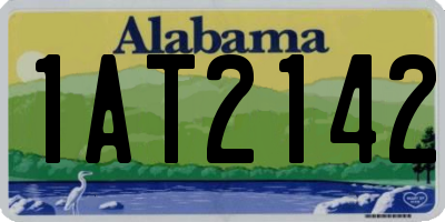 AL license plate 1AT2142