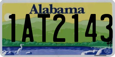 AL license plate 1AT2143