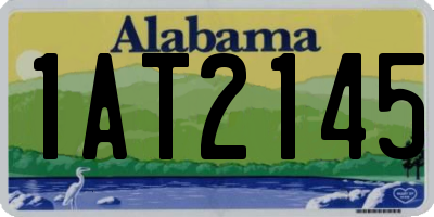AL license plate 1AT2145
