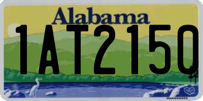 AL license plate 1AT2150