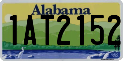 AL license plate 1AT2152