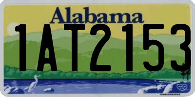 AL license plate 1AT2153