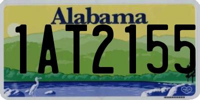 AL license plate 1AT2155