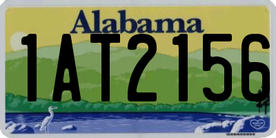 AL license plate 1AT2156