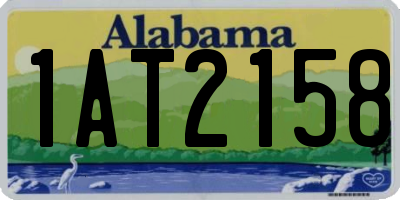 AL license plate 1AT2158