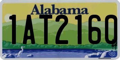 AL license plate 1AT2160