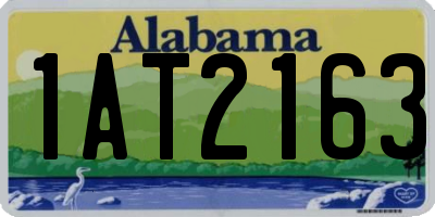 AL license plate 1AT2163