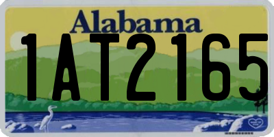 AL license plate 1AT2165