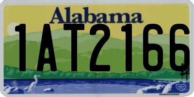 AL license plate 1AT2166