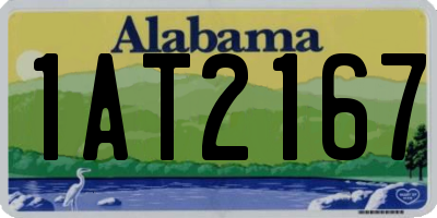 AL license plate 1AT2167