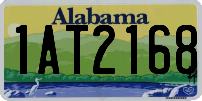 AL license plate 1AT2168