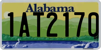 AL license plate 1AT2170
