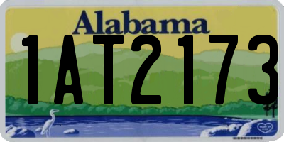 AL license plate 1AT2173