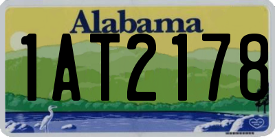 AL license plate 1AT2178