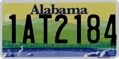 AL license plate 1AT2184