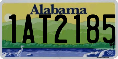 AL license plate 1AT2185