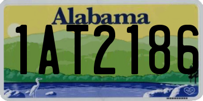 AL license plate 1AT2186