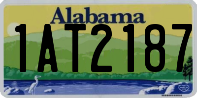 AL license plate 1AT2187