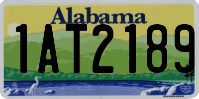 AL license plate 1AT2189