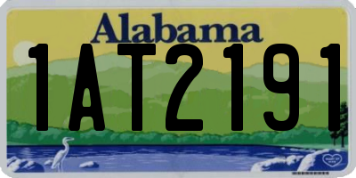 AL license plate 1AT2191