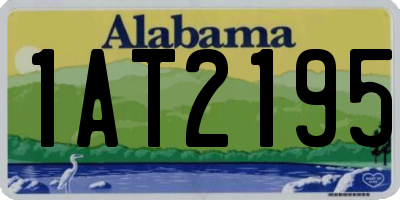 AL license plate 1AT2195