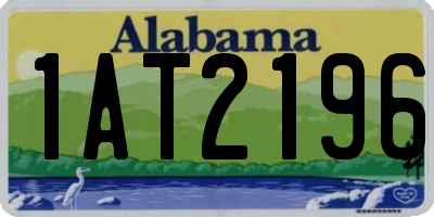 AL license plate 1AT2196