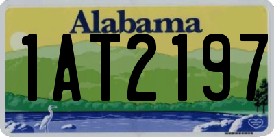 AL license plate 1AT2197